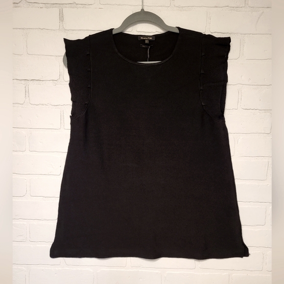 Ruffled sleeve Massimo Dutti Tank top - Picture 1 of 6